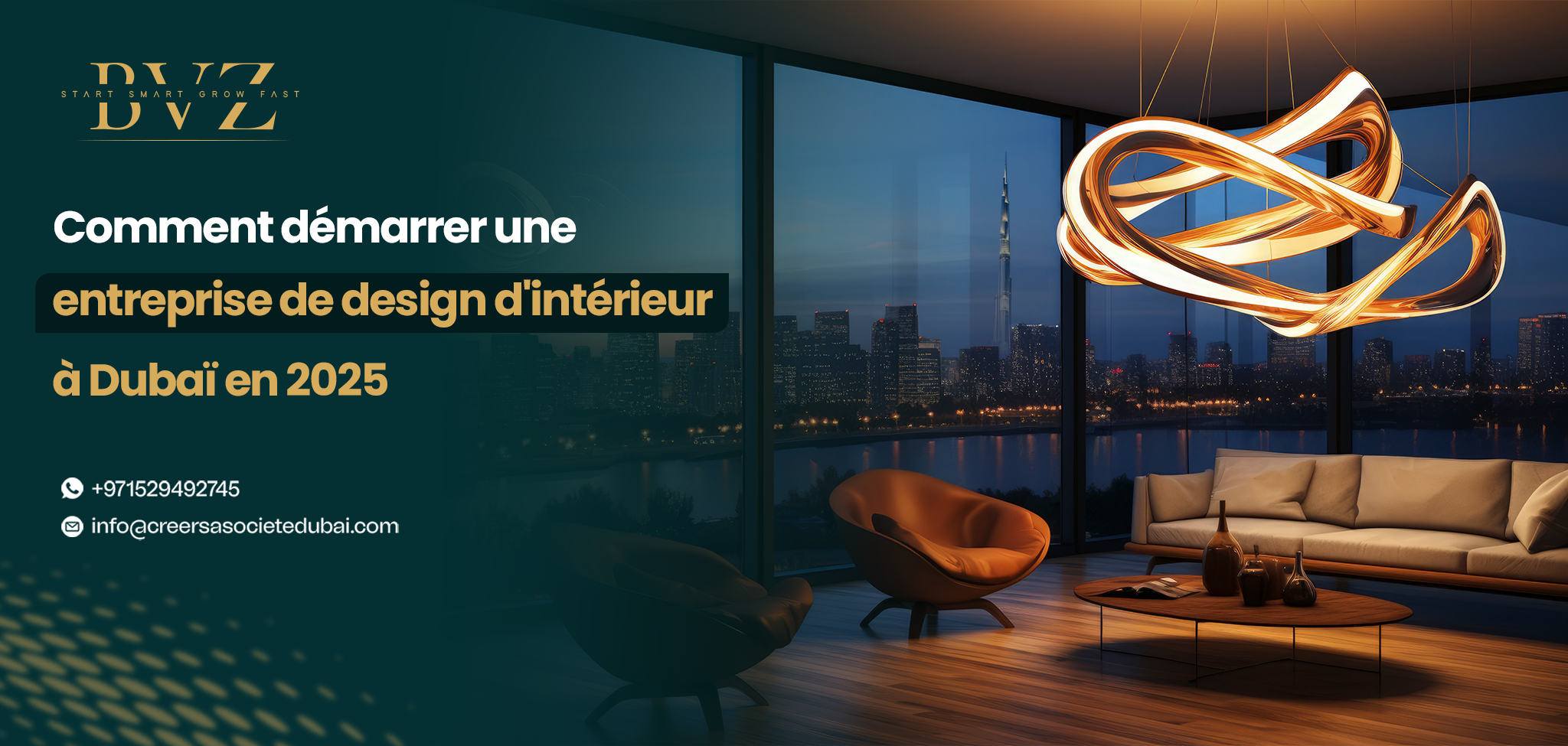 Comment démarrer une entreprise de design d'intérieur à Dubaï en 2025